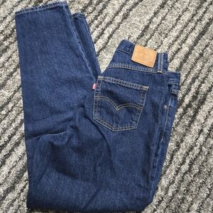 Levi's 80's Mom Dark Blue Jeans 31×30, 8
